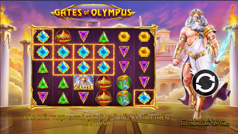Gates of Olympus – nổ hũ thần thoại Hi Lạp 2024