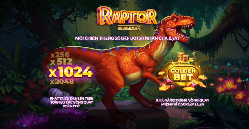 Chiến thuật quay hũ Raptor Doublemax 2024